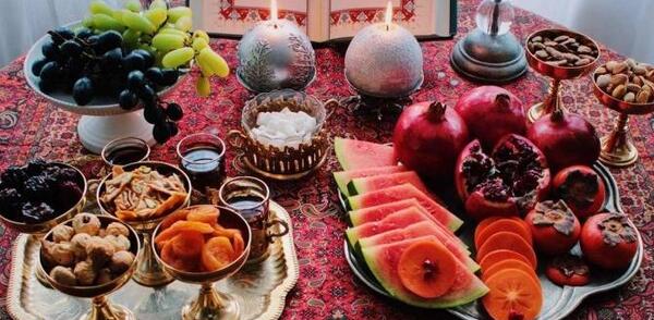 عکس دیزاین سفره شب یلدا