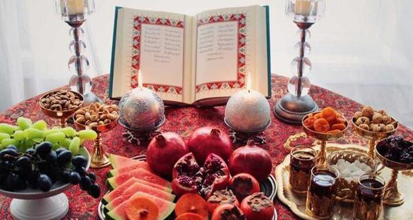 عکس دیزاین سفره شب یلدا