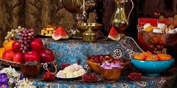 عکس دیزاین سفره شب یلدا