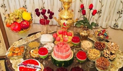 عکس دیزاین سفره شب یلدا