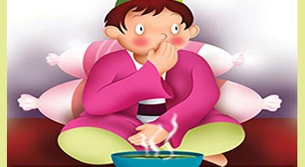 عکس نقاشی ضرب المثل هنوز دو قورت و نیمش باقیست