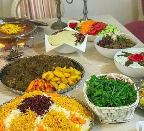 عکس سفره عصرانه ساده