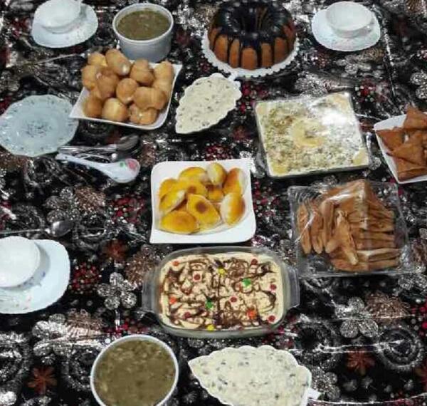 عکس سفره عصرانه ساده