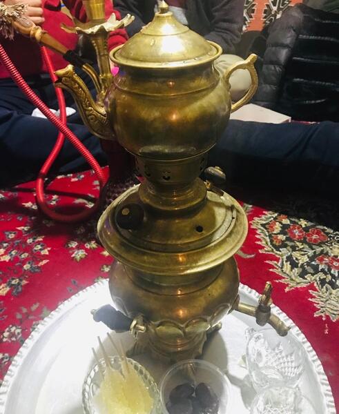عکس سفره خانه با قلیون
