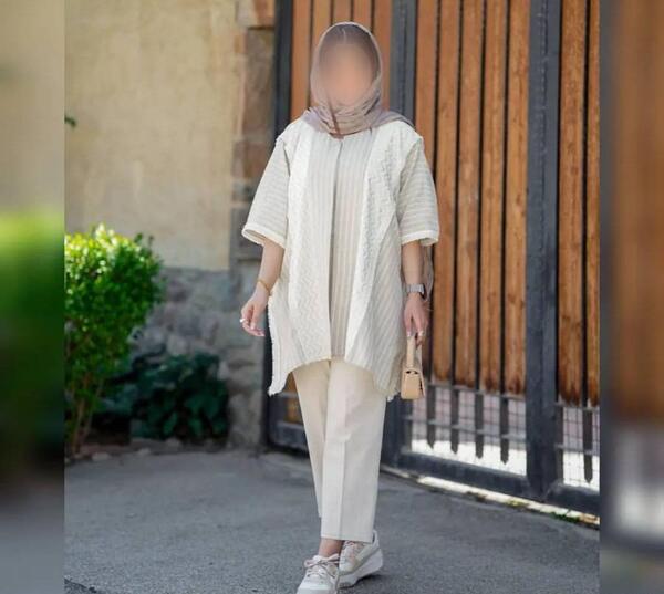 عکس مانتو خفاشی کوتاه