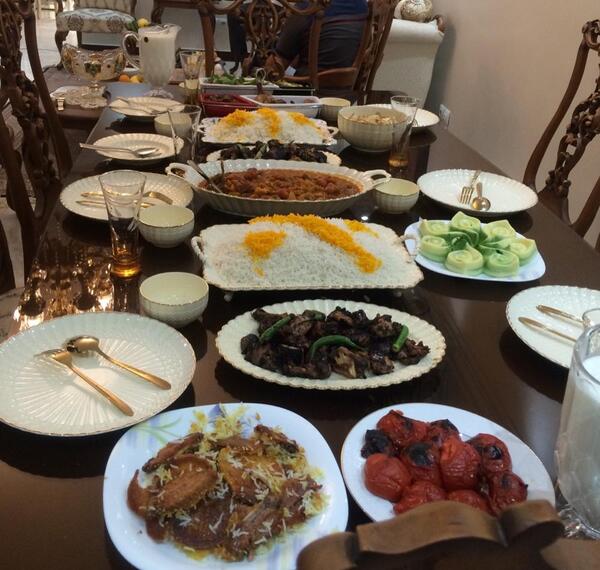 عکس سفره پذیرایی