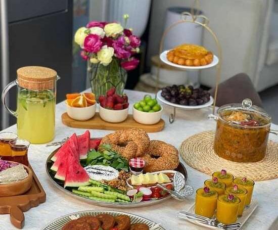 عکس سفره پذیرایی