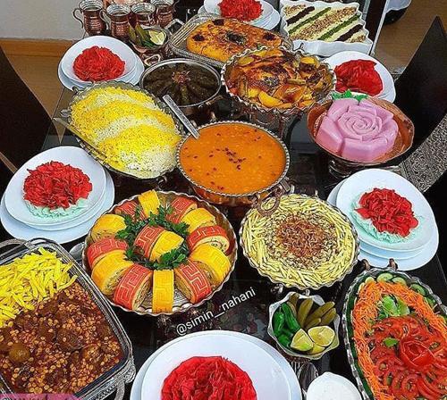 عکس سفره پذیرایی