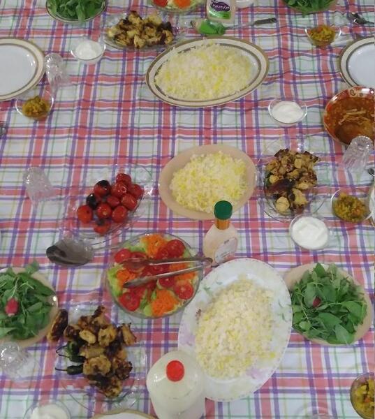 عکس سفره پذیرایی