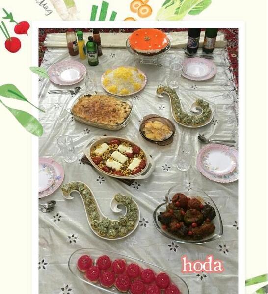 عکس سفره پذیرایی