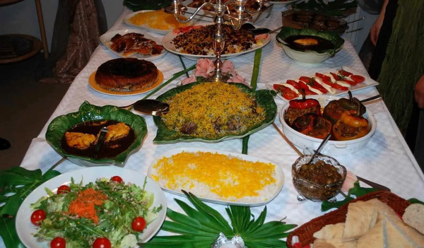 عکس سفره پذیرایی