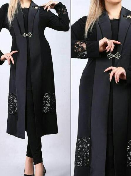 عکس مانتو زنانه مشکی