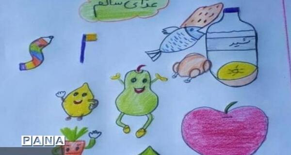 عکس نقاشی غذای سالم