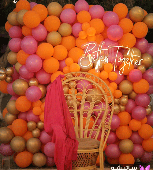 عکس بادکنک آرایی ساده
