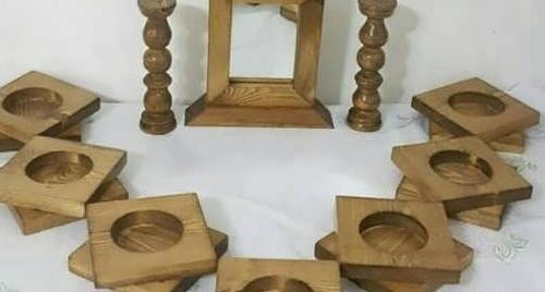 عکس سفره هفت سین با ظروف چوبی