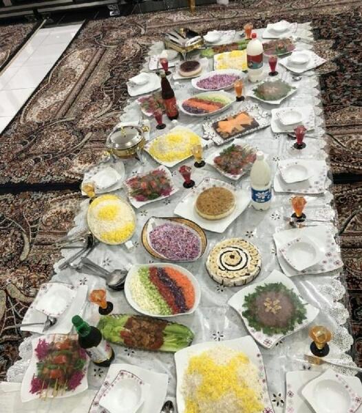 عکس سفره مهمانی