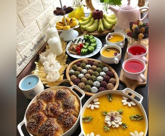 عکس سفره مهمانی