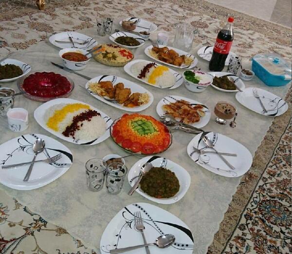 عکس سفره مهمانی