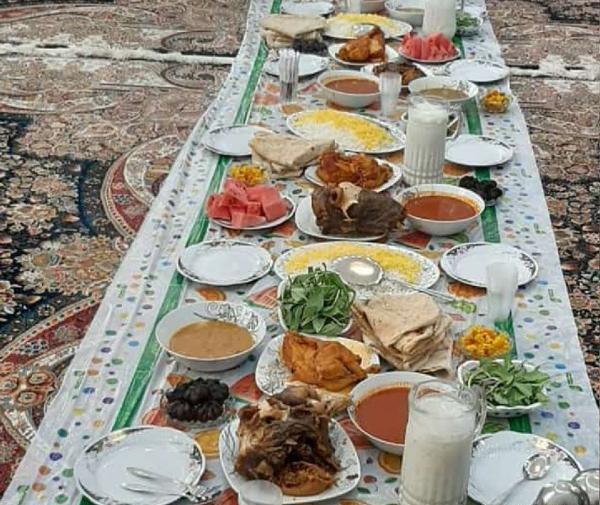 عکس سفره مهمانی