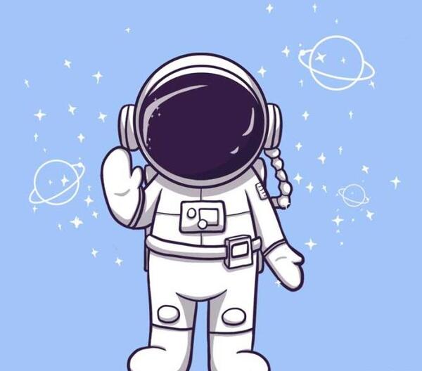 عکس نقاشی فضانورد