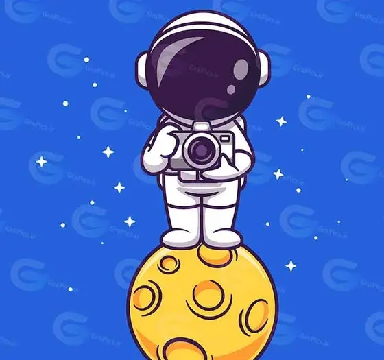 عکس نقاشی فضانورد