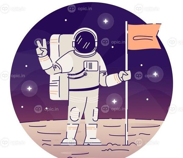 عکس نقاشی فضانورد