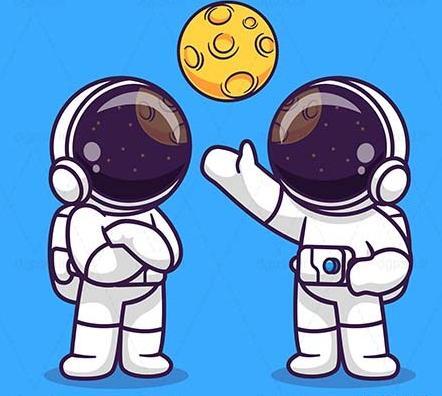 عکس نقاشی فضانورد