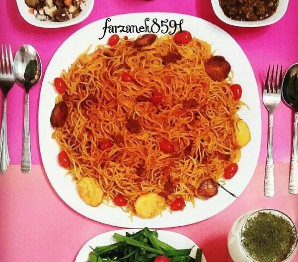 عکس سفره غذا شیک