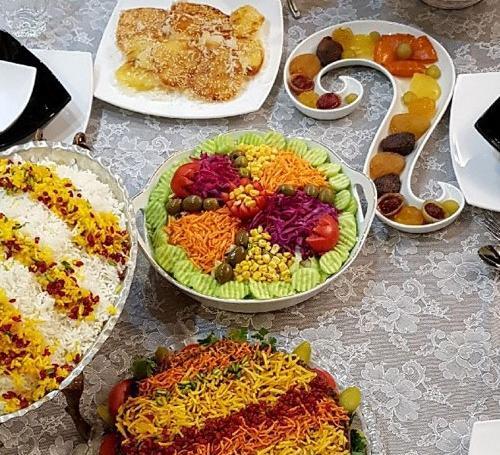 عکس سفره غذا شیک