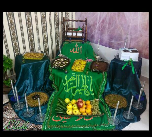 عکس سفره حضرت علی اصغر