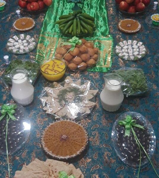 عکس سفره حضرت علی اصغر