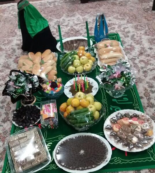 عکس سفره حضرت علی اصغر