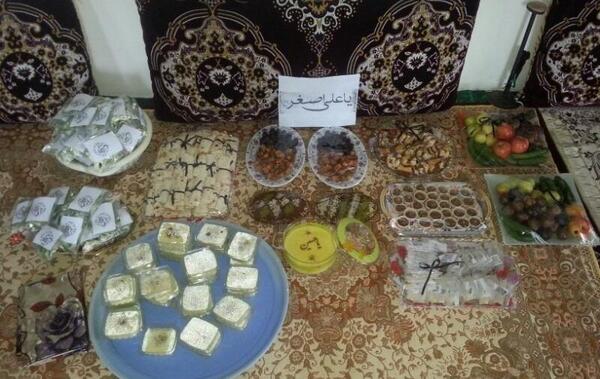 عکس سفره حضرت علی اصغر