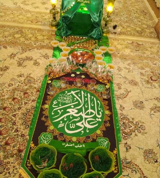 عکس سفره حضرت علی اصغر
