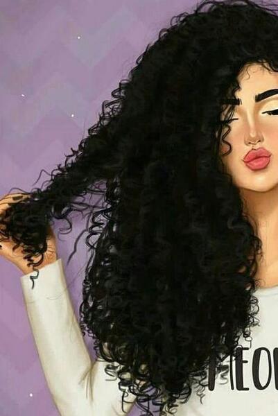 عکس دخترونه فیک مو فرفری