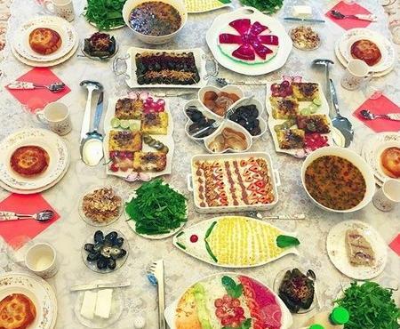 عکس طبیعی سفره افطار