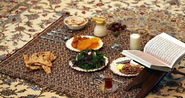 عکس طبیعی سفره افطار