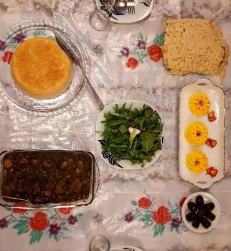 عکس طبیعی سفره افطار