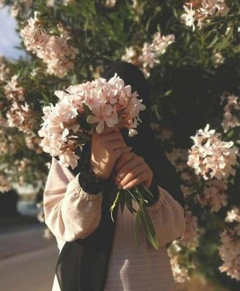 عکس فیک دخترانه با گل