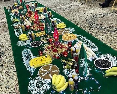 عکس سفره کربلایی