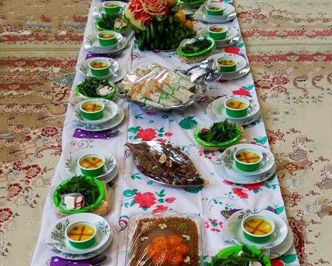 عکس سفره کربلایی