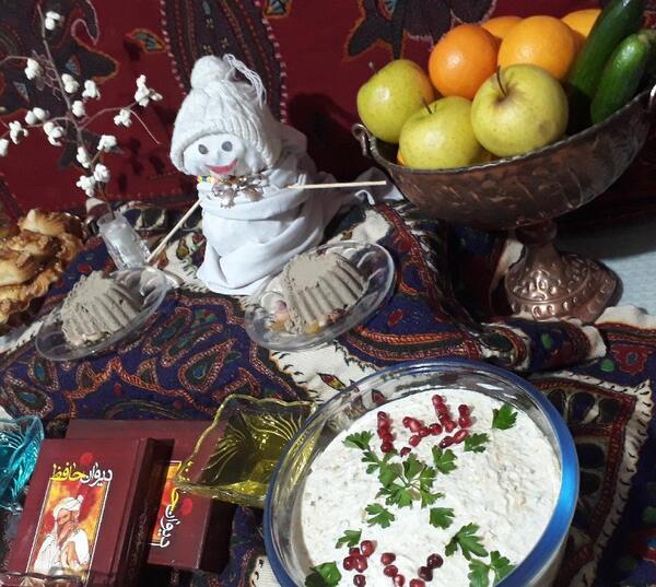 عکس سفره سنتی یلدا