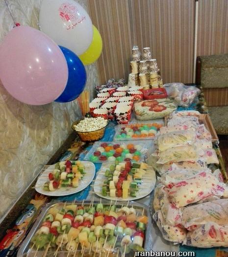 عکس سفره تولد دخترانه