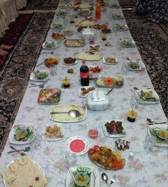 عکس سفره باکلاس