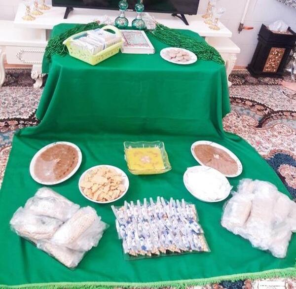 عکس سفره صلوات چهارده معصوم
