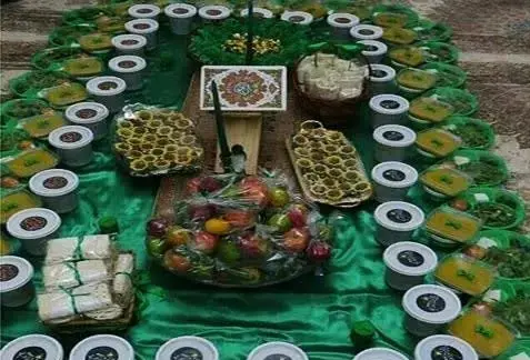 عکس سفره صلوات چهارده معصوم