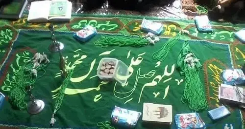 عکس سفره صلوات چهارده معصوم
