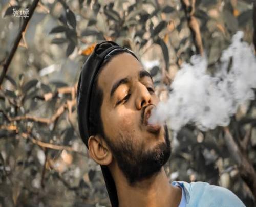 عکس فیک سیگار پسرونه