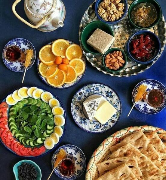 عکس سفره صبحانه لاکچری