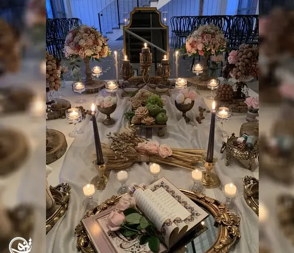 عکس سفره عقد شیک